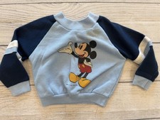 Vintage Disney Mickey Mouse Sweater Youth Small Jog Togs USA Cartoon Pullover 80