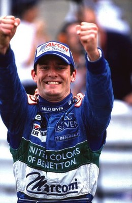 2001 Race winner Mark Webber Super Nova Racing celebrates his seco- Old Photo