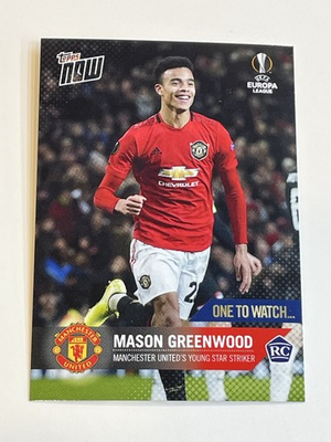 #ad #ad 2019 20 Topps Now Champions League Mason Greenwood RC Manchester United $7.95