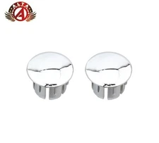 ALTA MTB Road Bicycle Handlebar Tape Bike End Plugs Chrome