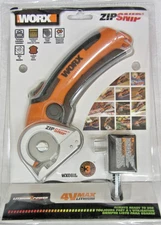 NICE WORX 4V ZipSnip Electric Rechargeable Cordless Electric Scissors -Used Once