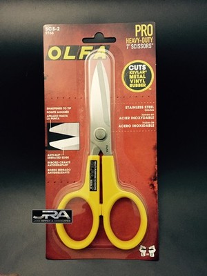 OLFA 7'' Stainless Steel Serrated Scissors SCS-2  - In stock and ready to ship!