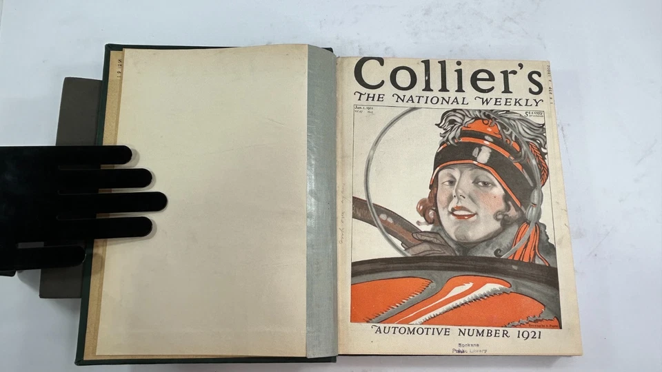 Bound Magazine: Collier's Weekly: January to June 1921 - Image 2 of 4