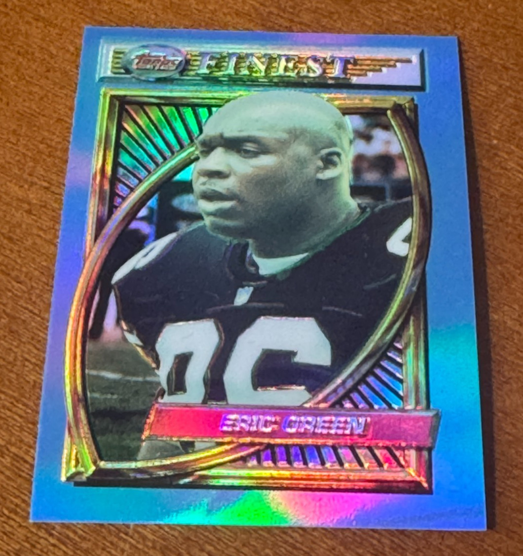 1994 Topps Finest Refractor Eric Green #105 STEELERS Rare Beauty !!