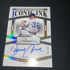 DAVID CONE 2024 PANINI FLAWLESS #17 ICONIC INK GOLD AUTO 03/10 YANKEES