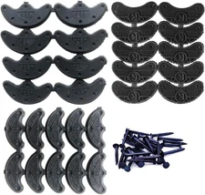 Heel Plates 14 Pairs Rubber Shoes Heel Taps Tips Repair Pad Replacement with Nai