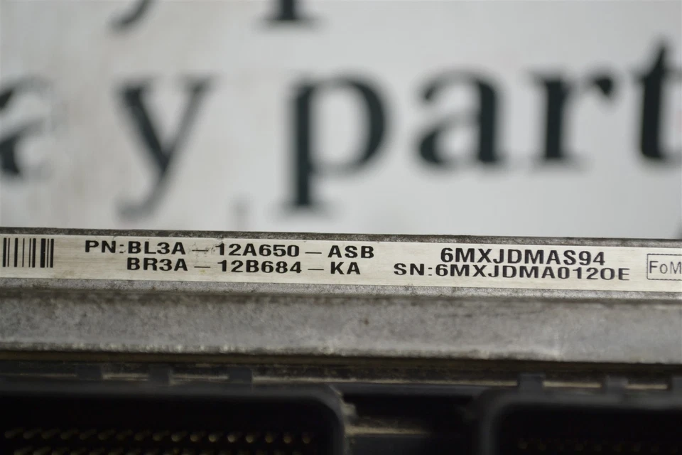  Unidad de control del motor BL3A12A650ASB Ford F150 2011-13 3,7 L módulo ECU 3N6 501 B11 Foto 3 de 4