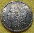 1878 P / 7 TF  / MORGAN SILVER DOLLAR