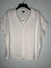 Splendid White Button Front Shirt Women s New...