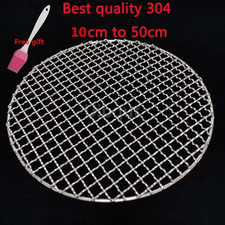 304 Stainless Steel round BBQ Net Grill Mesh Roast Nets Bacon Grill Tool Iron Ne