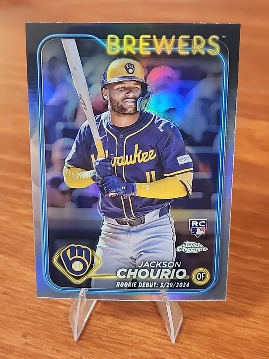 2024 Topps Chrome Update Series - Rookie Debut Jackson Chourio #USC30 Refractor