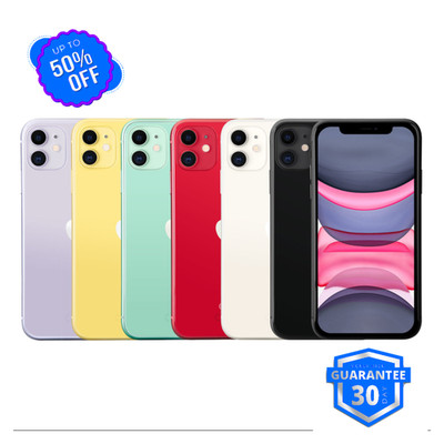 Apple iPhone 11 64GB 128GB Unlocked Verizon Att Smartphone Black Yellow Red