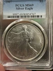 2007 Silver Eagle PCGS MS69