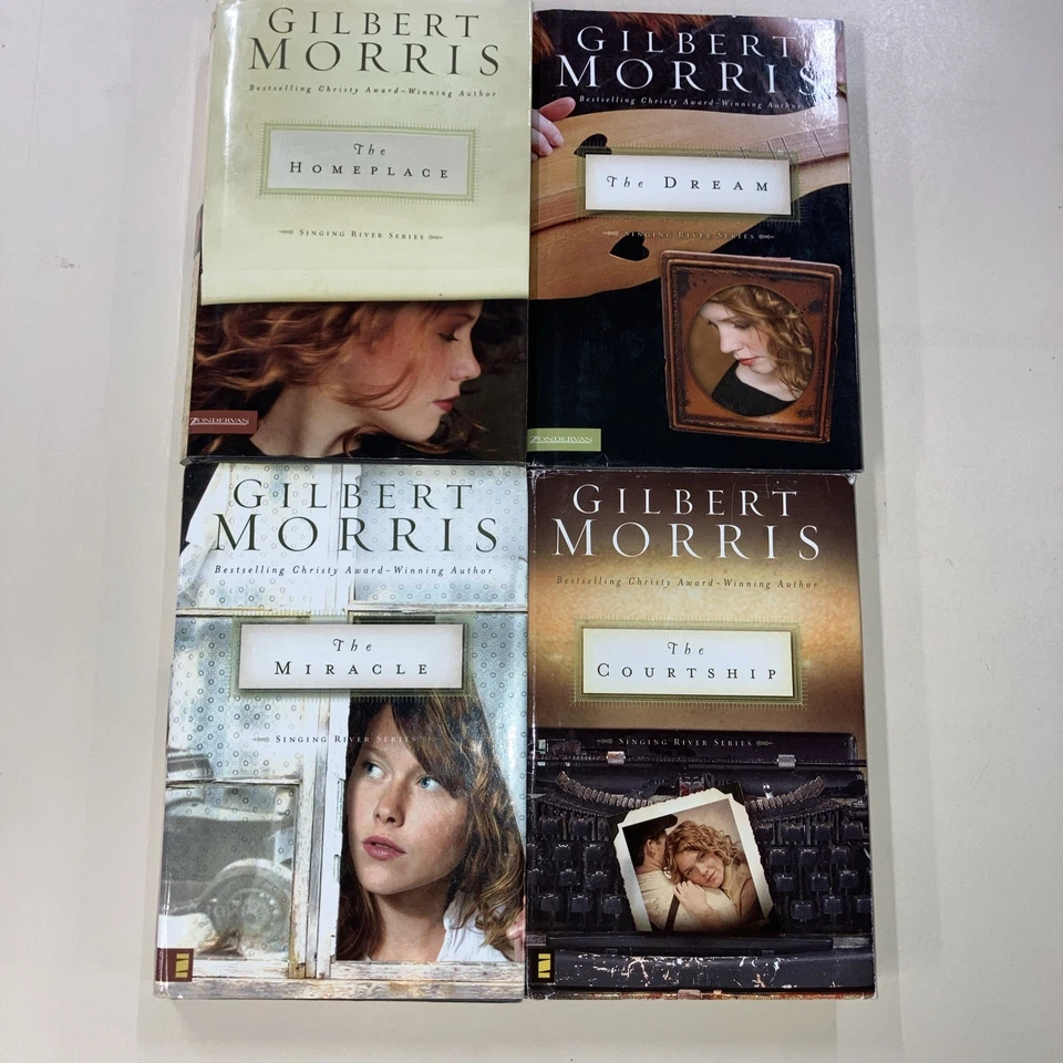 Gilbert Morris Singing River Series Complete Set of 4 HC DJ Zondervan Very Good - Image 2 of 4