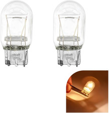 T20 2PCS 7443 Car Dual Wire Brake Bulb, 12V 21W/5W Super Bright Vehicle Turn Sig