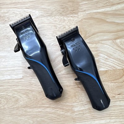 Wahl 2-Pack Hair Clippers, Adjustable Square Blade, Black/Blue