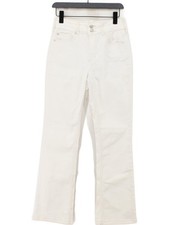 We The Free Women's Jeans W 29 in White Cotton with Polyester, Elastane Flared