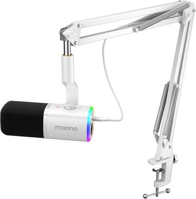 MAONO XLR/USB Gaming Mikrofon mit Arm: Dynamisches Mikrofon mit Software