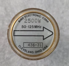 Bird 43 Thruline WattMeter Element 2500W 50-125MHz 436-31 Not Calibrated