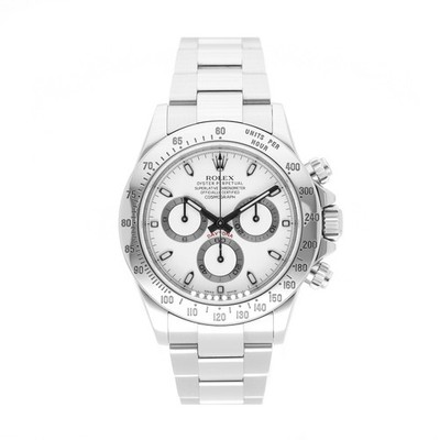 ROLEX DAYTONA 40 REF. 116520 WHITE DIAL EDELSTAHL 2013 FULL SET LC100