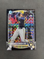 2025 BOWMAN CHROME BRADY EBEL BLACK GEOMETRIC /10