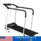 Compact Folding Treadmill 1.0HP (Peak 2.0HP) LCD Heart Rate Sensor 220 lb