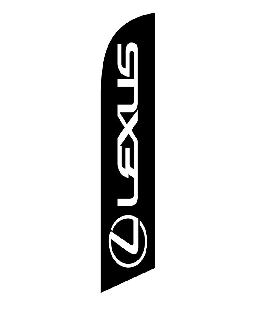 Lexus 12ft Feather Banner Swooper Flag - FLAG ONLY