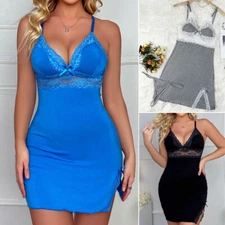 Women Sleeveless Modal Cotton Nightgown Sling Sexy Sleep Dress Casual Sleepwear