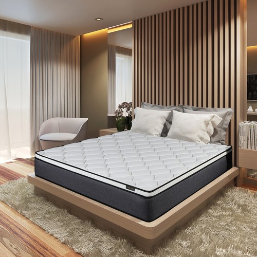 12" 14" Mattress Twin Full Queen King Size Medium Firm 7-Zone Pocket Spring Bed - Picture 4 of 12