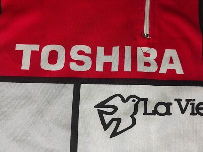 TOSHIBA LA VIE CLAIRE Maillot Vélo Veste Cyclisme Polaire Synthétique