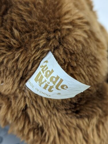 Cuddle Wit Brown Bear Plush Christmas Bow 15 Inch Stuffed Animal Toy - Picture 6 of 7