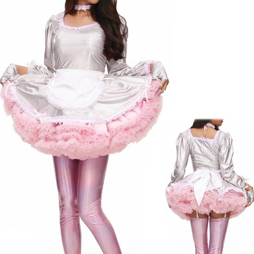 Sissy Dulce Clásico Vestido Lolita Elegante Delantal Vestido de Mucama con Guantes y Prendas para el Cuello - Imagen 13 de 19