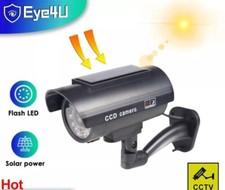 cam ra de surveillance factice dissuasion del rouge clignotant recharge solaire