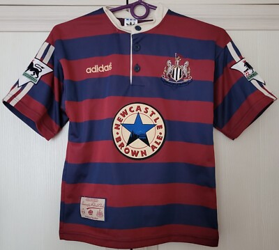 90s adidas Newcastle 1995/1996 ユニフォーム NEWCASTLE UNITED 1995/1997 AWAY SOCCER JERSEY VINTAGE ADIDAS
