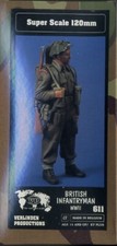 MW22 VERLINDEN 0611 BRITISH INFANTRYMAN WWII FIGURINA 120MM FIGURE RARITÀ