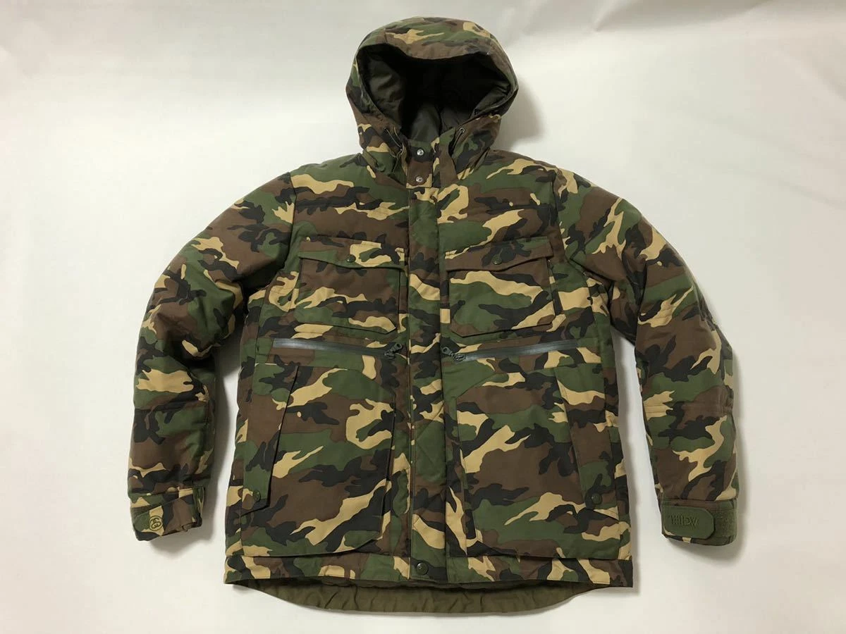 STUSSY x 13dw GORE-TEX camouflage down jacket size L