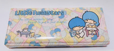 F/S Vintage 1976 Rare Sanrio Little Twin Stars Pencil Case Made In Japan Pastel