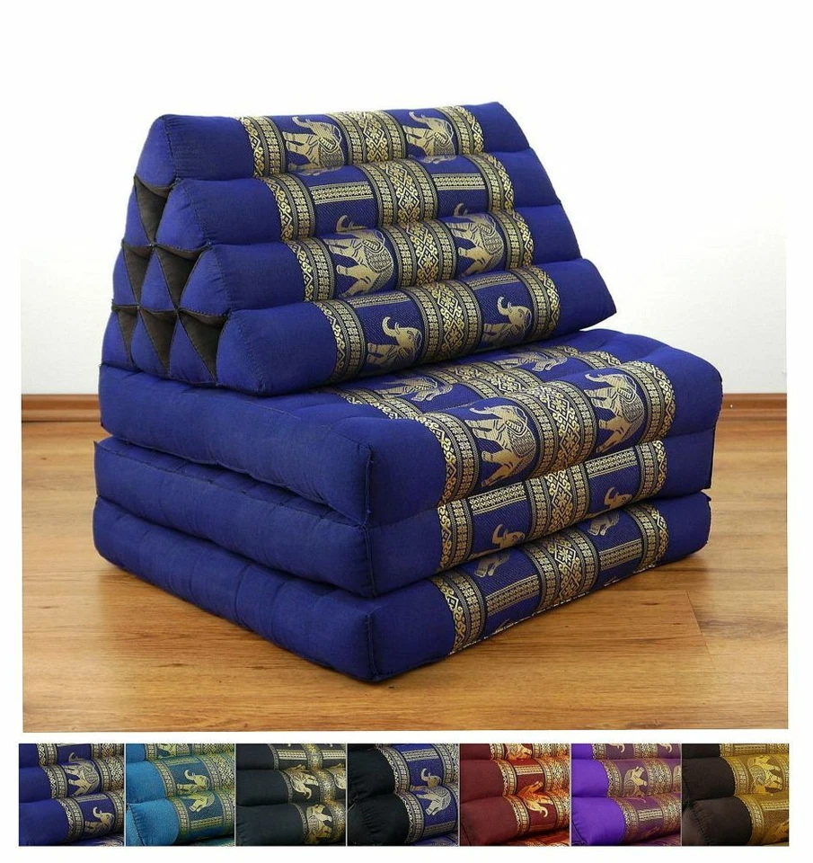 Thaikissen, Seidenstickerei, Meditationskissen, Liegekissen, Entspannungsmatte - Bild 1 von 1