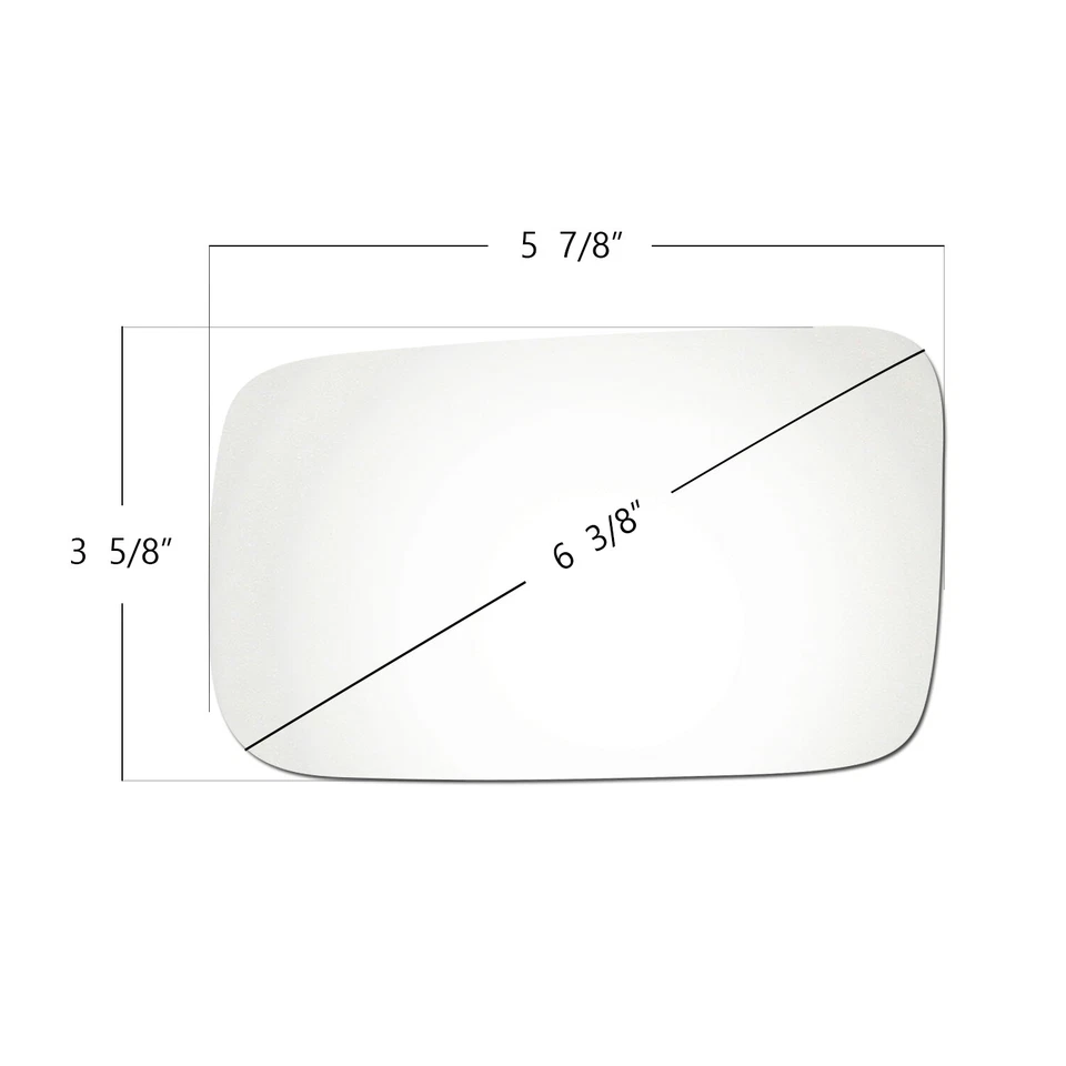 REEMPLAZO LADO CONDUCTOR IZQUIERDO LH ESPEJO PLANO CRISTAL PARA HONDA ACUERDO 1982-1985 Foto 3 de 3