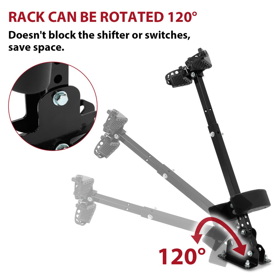 Adjustable Vertical Gun Rack For Rifle Shotgun Firearm Holder UTV Floor ...