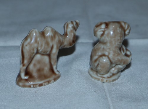 Vintage WADE Whimsies | (x8) Porzellan Tee Figuren Otter Collie mit Box England - Bild 6 von 9