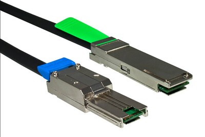 DINIC, MADISON QSFP SFF-8436 auf mini SAS SFF-8088, versilbertes Kupferkabel, AW