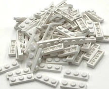Lego 100 New White Plates 1 x 3 Stud Pieces