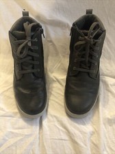 Eddie Bauer MARLON Boys Chukka Winter Boots Casual Grey Sz 5