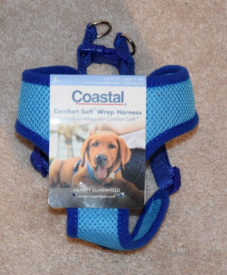 Coastal Pet Comfort Soft Wrap Adjustable Dog Harness Size S Blue