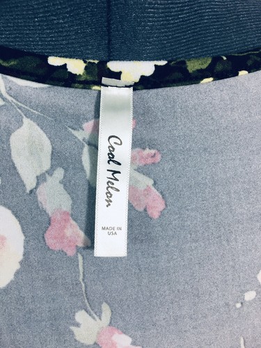 Cool Melon Women's Tunic Top Pullover Cold Shoulder Multicolor Floral Size 1X - Picture 9 of 9