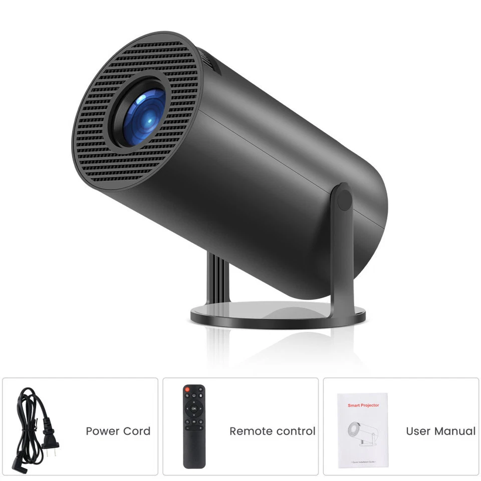 Portable 4K Mini Projector 10000 Lumen LED 1080P WiFi Bluetooth Home Theater US - Image 4 of 4