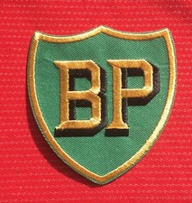 BP RACING CLUB FUEL OIL OILS MOTOR RACING CAR BADGE IRON SEW ON PATCH