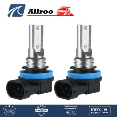 Diamond White Fog Light 12V 5000Lm 6000K For H11 H8 LED Bulbs 2PCS