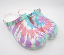 New W/ Tag Men's Crocs Classic Tie Graphic Dye Clog Slide Size 13US (S27)
